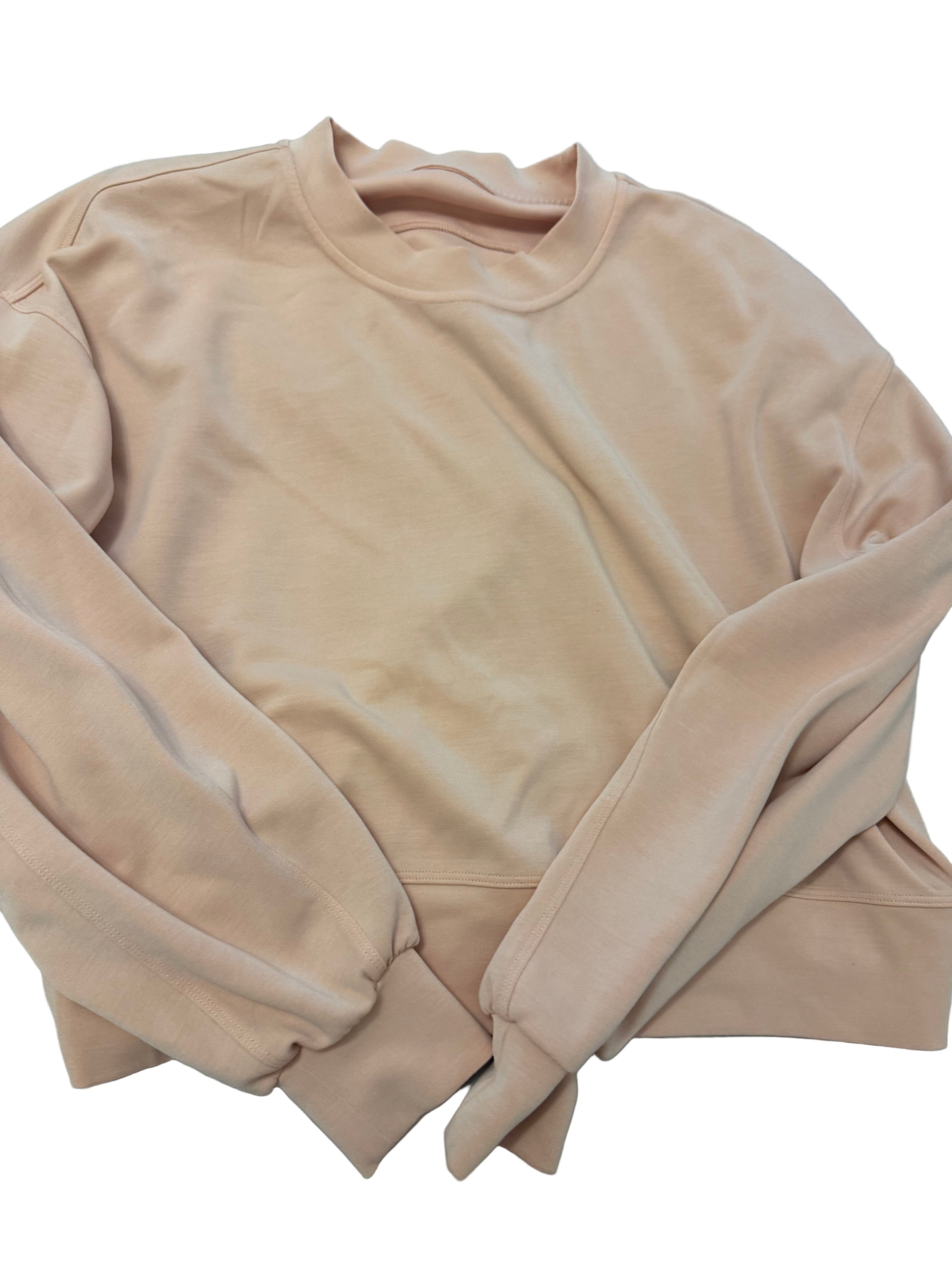 Peach Lululemon scuba sweatshirt